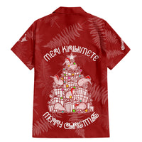 New Zealand Christmas Family Matching Mermaid Dress and Hawaiian Shirt Silver Fern Mix Kiwi Bird Ver02 LT7 - Wonder Print Shop