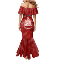 New Zealand Christmas Family Matching Mermaid Dress and Hawaiian Shirt Silver Fern Mix Kiwi Bird Ver02 LT7 - Wonder Print Shop