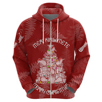 New Zealand Christmas Hoodie Silver Fern Mix Kiwi Bird Ver02 - Wonder Print Shop