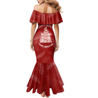 New Zealand Christmas Mermaid Dress Silver Fern Mix Kiwi Bird Ver02 - Wonder Print Shop