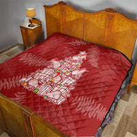 New Zealand Christmas Quilt Silver Fern Mix Kiwi Bird Ver02 - Wonder Print Shop