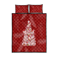 New Zealand Christmas Quilt Bed Set Silver Fern Mix Kiwi Bird Ver02 - Wonder Print Shop