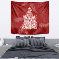 New Zealand Christmas Tapestry Silver Fern Mix Kiwi Bird Ver02 - Wonder Print Shop