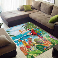 Aloha Hawaii Christmas Area Rug It's 5 o'clock Somewhere LT7 - Wonder Print Shop
