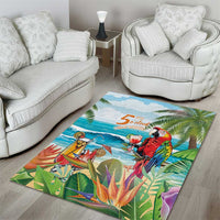 Aloha Hawaii Christmas Area Rug It's 5 o'clock Somewhere LT7 - Wonder Print Shop