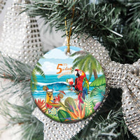 Aloha Hawaii Christmas Ceramic Ornament It's 5 o'clock Somewhere LT7 - Wonder Print Shop