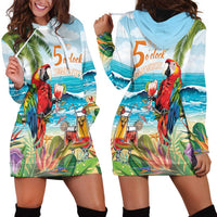 Aloha Hawaii Christmas Hoodie Dress It's 5 o'clock Somewhere - Wonder Print Shop