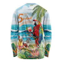 Aloha Hawaii Christmas Long Sleeve Shirt It's 5 o'clock Somewhere - Wonder Print Shop