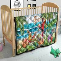 Aloha Hawaii Christmas Quilt It's 5 o'clock Somewhere - Wonder Print Shop