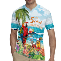 Aloha Hawaii Christmas Rugby Jersey It's 5 o'clock Somewhere - Wonder Print Shop