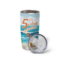 Aloha Hawaii Christmas Tumbler Cup It's 5 o'clock Somewhere - Wonder Print Shop