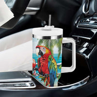 Aloha Hawaii Christmas Tumbler With Handle It's 5 o'clock Somewhere - Wonder Print Shop