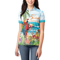 Aloha Hawaii Christmas Women Polo Shirt It's 5 o'clock Somewhere - Wonder Print Shop