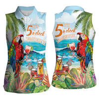 Aloha Hawaii Christmas Women Sleeveless Polo Shirt It's 5 o'clock Somewhere - Wonder Print Shop