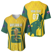 Australia Socceroos Custom Baseball Jersey 2026 Forever Golden - Wonder Print Shop