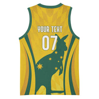 Australia Socceroos Custom Basketball Jersey 2026 Forever Golden - Wonder Print Shop
