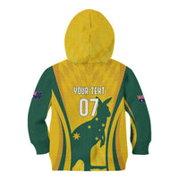 Australia Socceroos Custom Kid Hoodie 2026 Forever Golden - Wonder Print Shop