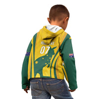 Australia Socceroos Custom Kid Hoodie 2026 Forever Golden - Wonder Print Shop