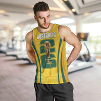 Australia Socceroos Custom Men Tank Top 2026 Forever Golden - Wonder Print Shop