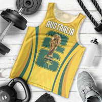 Australia Socceroos Custom Men Tank Top 2026 Forever Golden - Wonder Print Shop