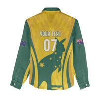 Australia Socceroos Custom Women Casual Shirt 2026 Forever Golden - Wonder Print Shop