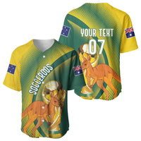 Australia Socceroos WC2026 Custom Baseball Jersey Golden Champions - Wonder Print Shop