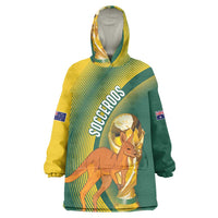 Australia Socceroos WC2026 Custom Wearable Blanket Hoodie Golden Champions - Wonder Print Shop