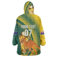 Australia Socceroos WC2026 Custom Wearable Blanket Hoodie Golden Champions - Wonder Print Shop