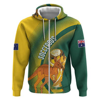 Australia Socceroos WC2026 Custom Zip Hoodie Golden Champions - Wonder Print Shop