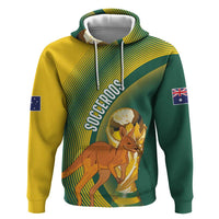 Australia Socceroos WC2026 Custom Zip Hoodie Golden Champions - Wonder Print Shop