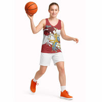 Poland-Lithuania Folk Patterns Basketball Jersey