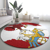 Poland-Lithuania Folk Patterns Round Carpet