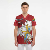 Poland-Lithuania Folk Patterns Scrub Top