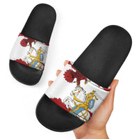 Poland-Lithuania Folk Patterns Slide Sandals