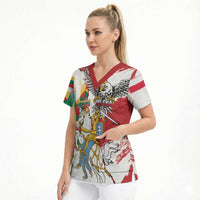 Poland-Lithuania Vytis and Royal Eagle Scrub Top
