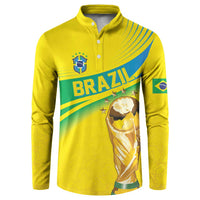 Brazil WC2026 Personalized Button Sweatshirt Pentacampeón Canaries