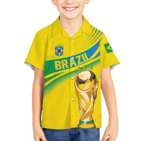 Brazil WC2026 Personalized Kid Hawaiian Shirt Pentacampeón Canaries
