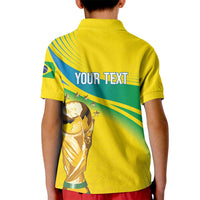 Brazil WC2026 Personalized Kid Polo Shirt Pentacampeón Canaries