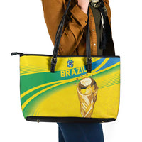 Brazil WC2026 Leather Tote Bag Pentacampeón Canaries