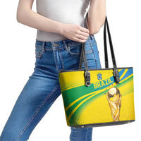 Brazil WC2026 Leather Tote Bag Pentacampeón Canaries
