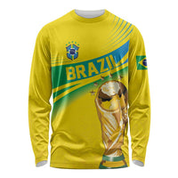 Brazil WC2026 Personalized Long Sleeve Shirt Pentacampeón Canaries