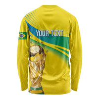 Brazil WC2026 Personalized Long Sleeve Shirt Pentacampeón Canaries