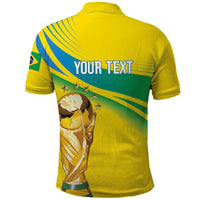 Brazil WC2026 Personalized Polo Shirt Pentacampeón Canaries