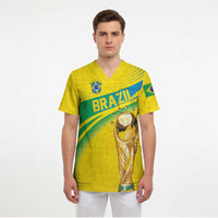 Brazil WC2026 Personalized Scrub Top Pentacampeón Canaries