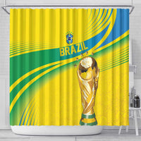 Brazil WC2026 Shower Curtain Pentacampeón Canaries