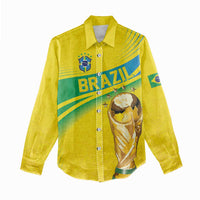 Brazil WC2026 Personalized Women Casual Shirt Pentacampeón Canaries