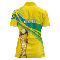 Brazil WC2026 Personalized Women Polo Shirt Pentacampeón Canaries