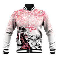 Kentucky Horse Racing Baseball Jacket Derby Girls Pink Out LT7 - Wonder Print Shop