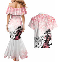Kentucky Horse Racing Couples Matching Mermaid Dress and Hawaiian Shirt Derby Girls Pink Out LT7 - Wonder Print Shop