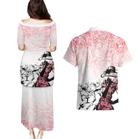 Kentucky Horse Racing Couples Matching Puletasi and Hawaiian Shirt Derby Girls Pink Out LT7 - Wonder Print Shop